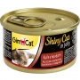 Gimcat Shinycat консервы для кошек с цыпленком и говядиной