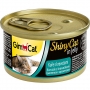 Gimcat Shinycat консервы для кошек с цыпленком и креветками